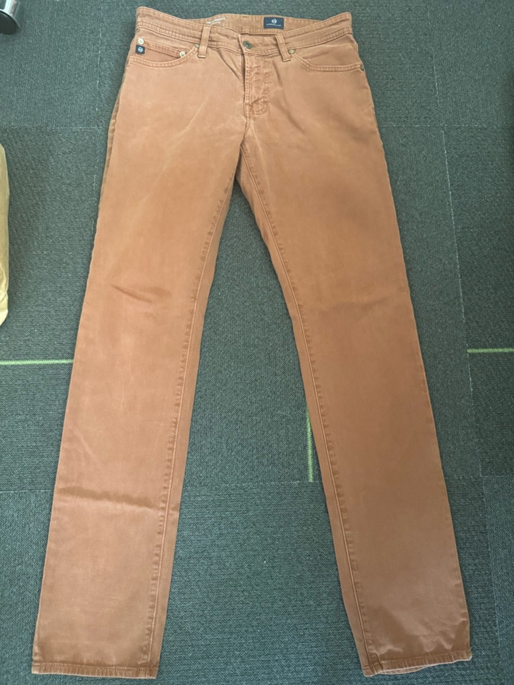 AG Adriano Goldschmied Men's Slim Straight Jeans - Brown denim wash
